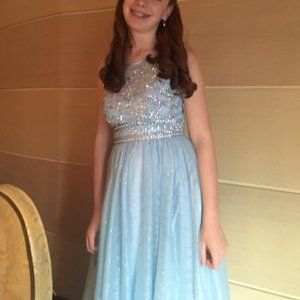 "Windsor" special occasion floor length "Cinderella" dress  -junior size 3/4